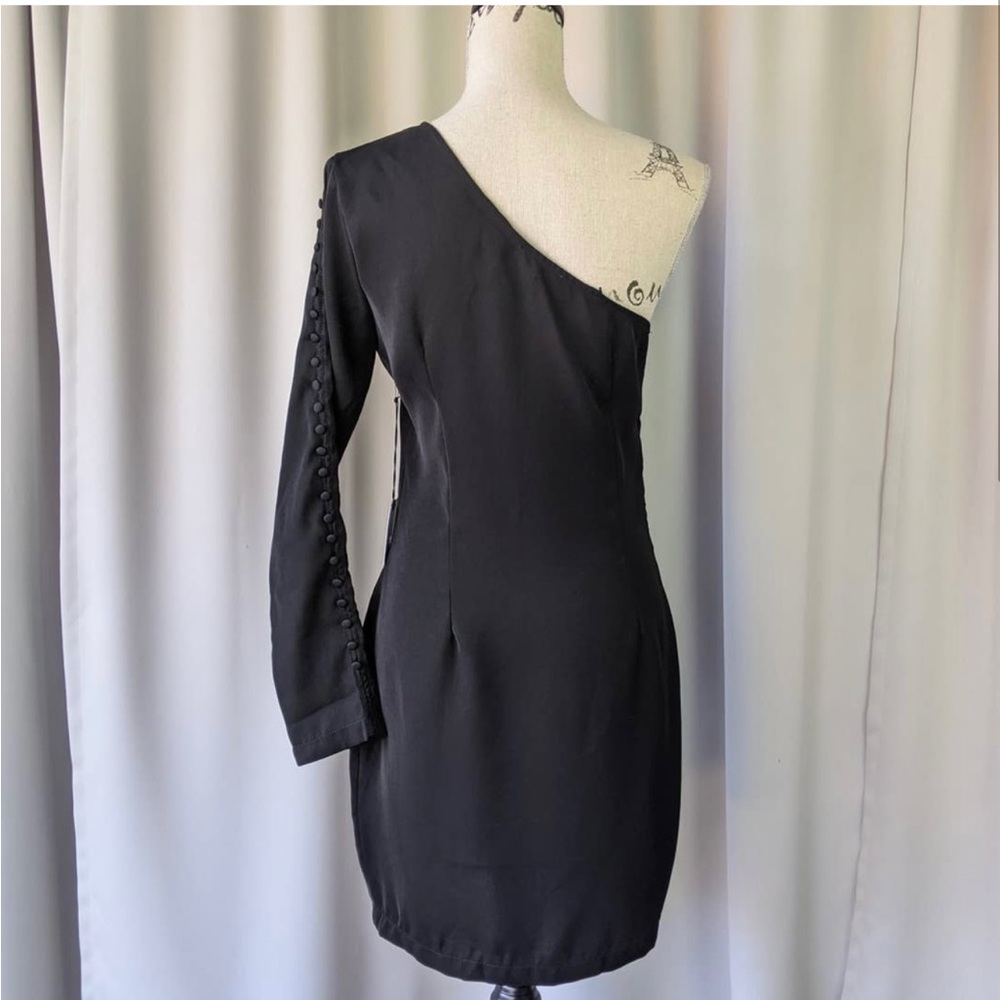 by the way. One Shoulder Mini Dress Black Size M